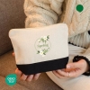 오코텍스인증 투톤에코지퍼파우치(19*15cm/밑면 5cm)