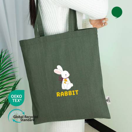 오코텍스리사이클 카키컬러 라이트에코백 (38cm*42cm)